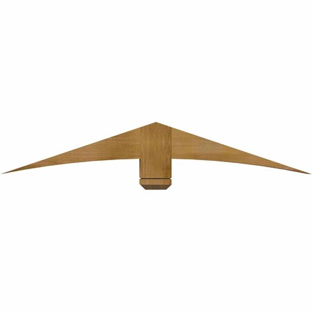 Ekena Millwork Bellingham Rough Sawn Timber Gable Bracket, Western Red Cedar, 60"W x 10"H x 6"D x 6"F, 4/12 Pitch GBW060X10X0606BEL00RWR
